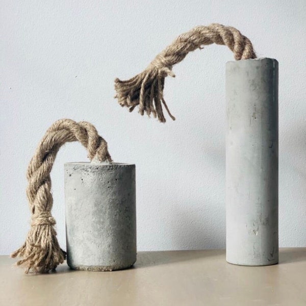 Rustic Concrete Doorstop | Home Decor | Gifts