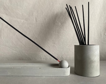 Concrete Incense Holder Gift Set | Home Decor | Gifts