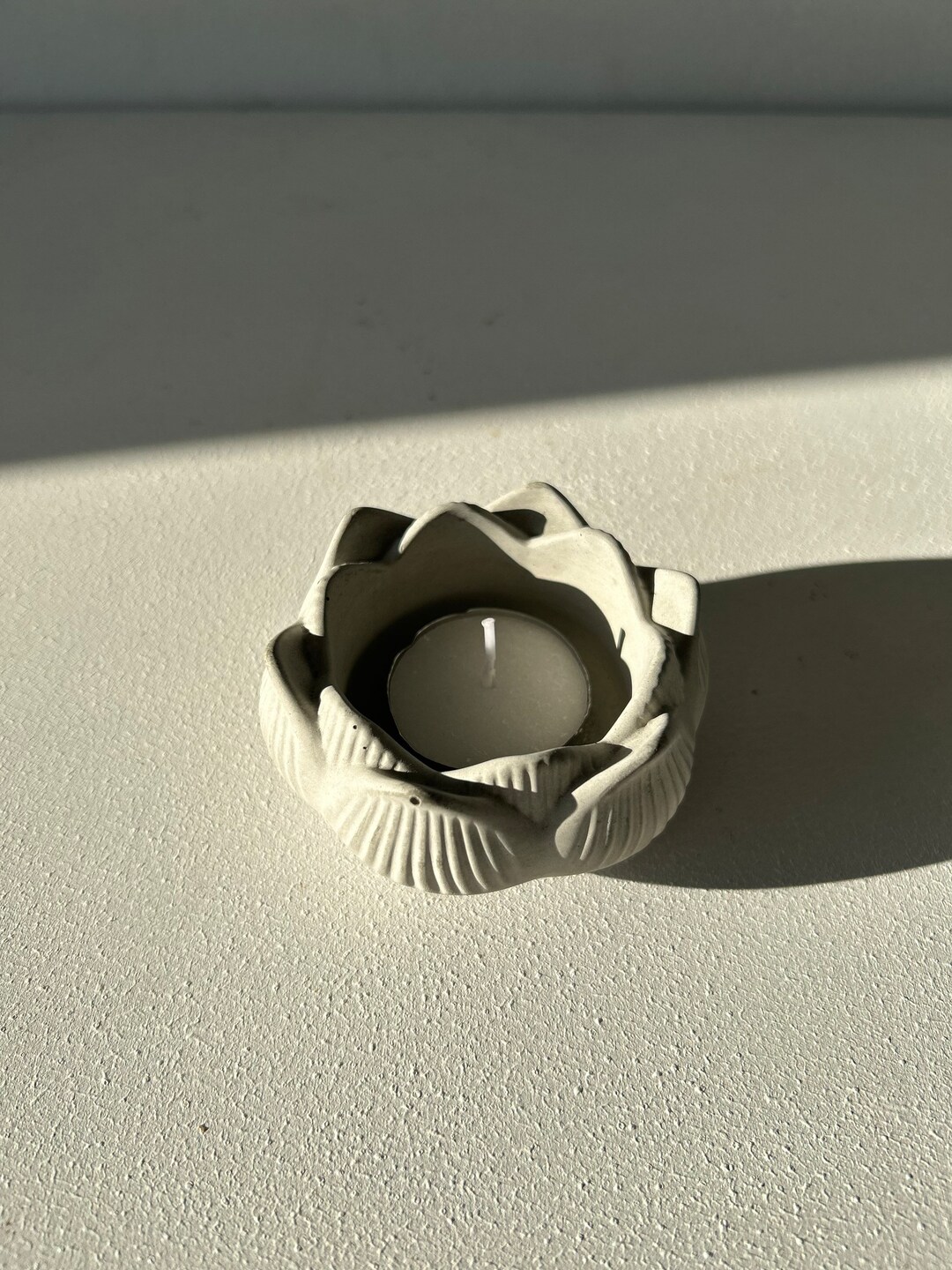 Tea Light Holder Lotus Flower Etsy UK