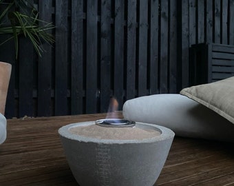 Concrete Tabletop Fire Bowl • Fire Pit Bowl