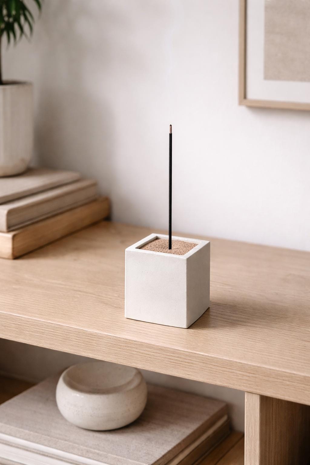Handmade Concrete Incense Holder | Minimalist Square Design - Etsy