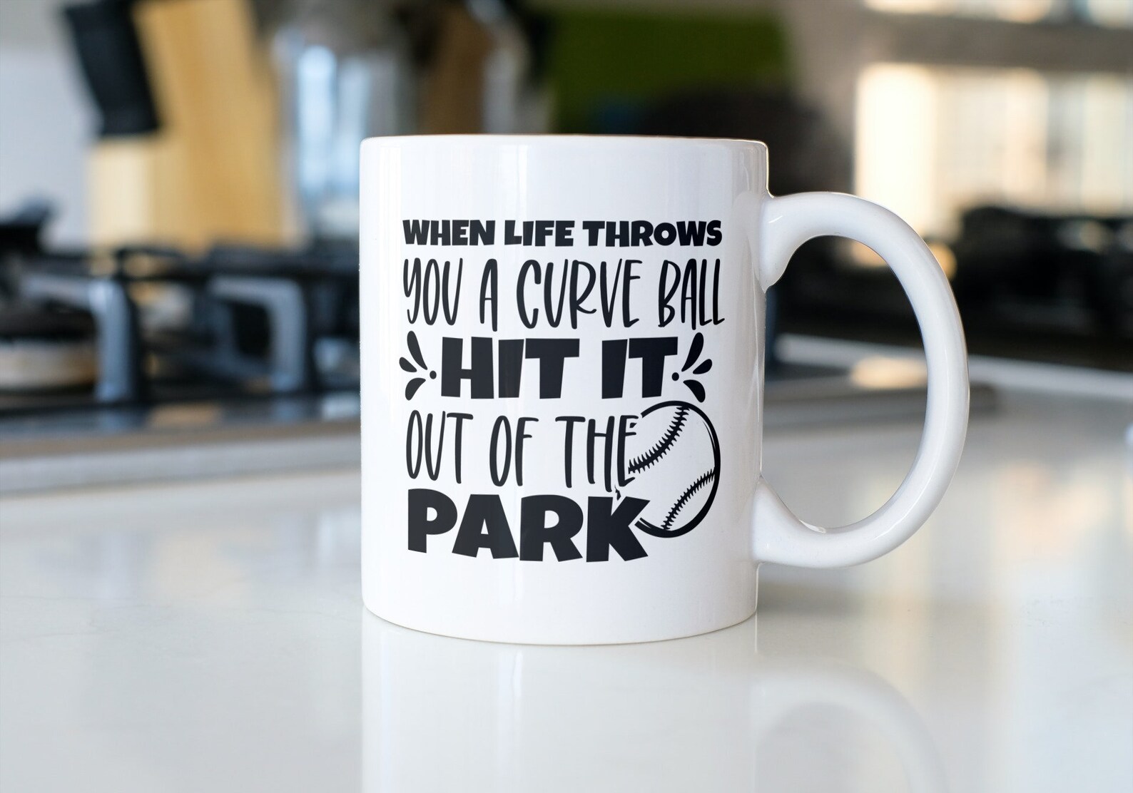 When Life Throws You A Curve Ball Hit It Out of the Park SVG Etsy