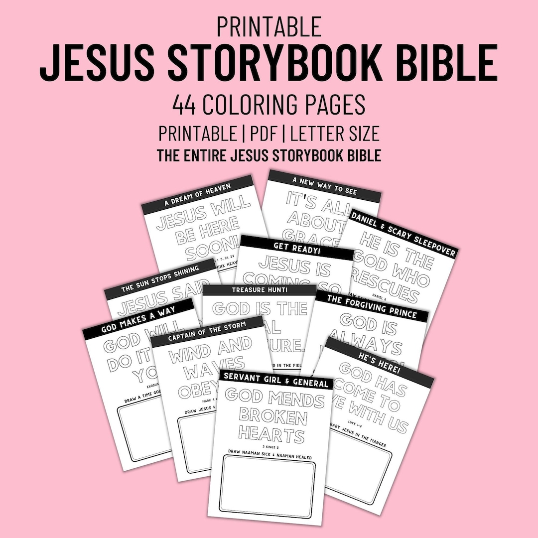 Jesus Storybook Bible Coloring Pages for Kids ENTIRE STORYBOOK BIBLE ...