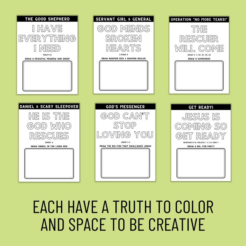 Jesus Storybook Bible Coloring Pages for Kids Stories 16-21, Printable