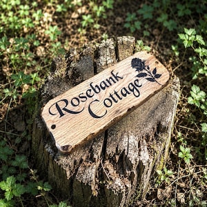 Rustic, oak, Personalised, outdoor, Weather proof, wooden, chunky oak, engraved House sign, House plaque, Farmhouse style. Good quality