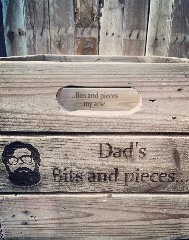 Personalised Rustic Record Crate Rustic Storage Boxes. - Etsy