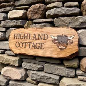 Rustic, oak, Personalised, outdoor, Weather proof, wooden, chunky oak, engraved House sign, House plaque, Farmhouse style. Good quality