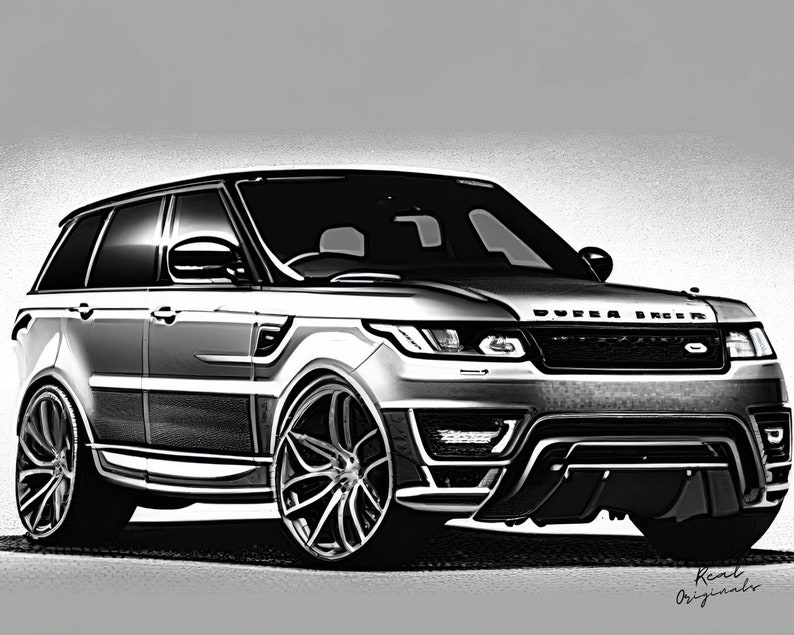 Land Rover Post Card Range Rover Sport Silver - Card - Birthday Card - Size 4.1 X 5.8 Inch ...