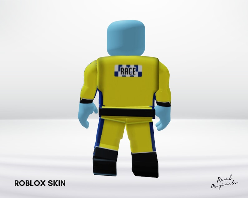 Roblox Racing Outfit Roblox Avatar Outfit Template Yellow Shirt and