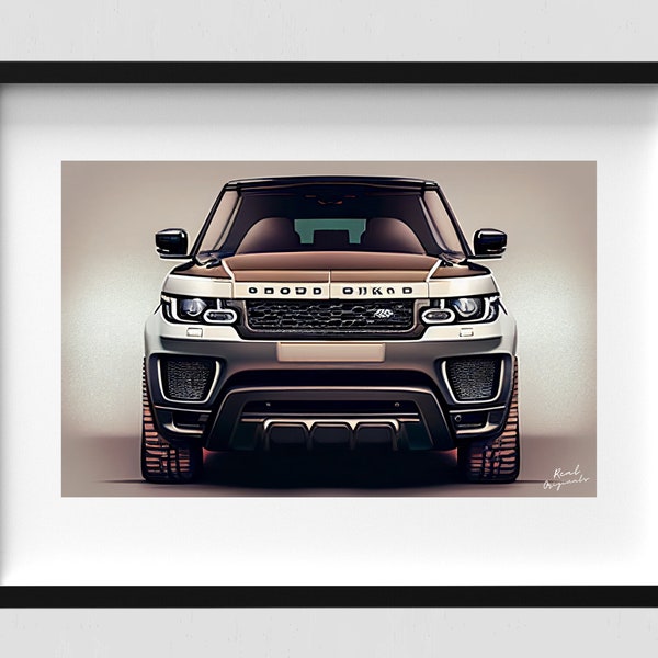 Range Rover Sport Poster | Land Rover Poster | Sports Car Poster | Gift for Car Lover | Supercar Poster | Racing Car Poster | Art for Garage