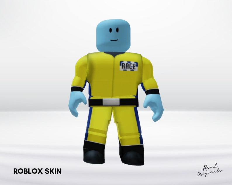 Roblox Racing Outfit Roblox Avatar Outfit Template Yellow Shirt and