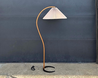 Mid Century Original Caprani Bentwood Floor Lamp, Ca. 1970