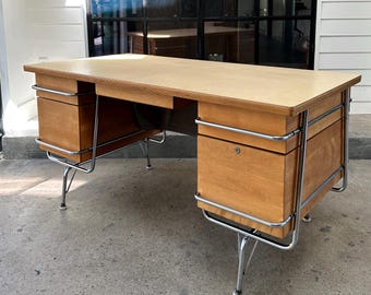 Mid Century  Wakefield Trimline Desk by Kem Weber