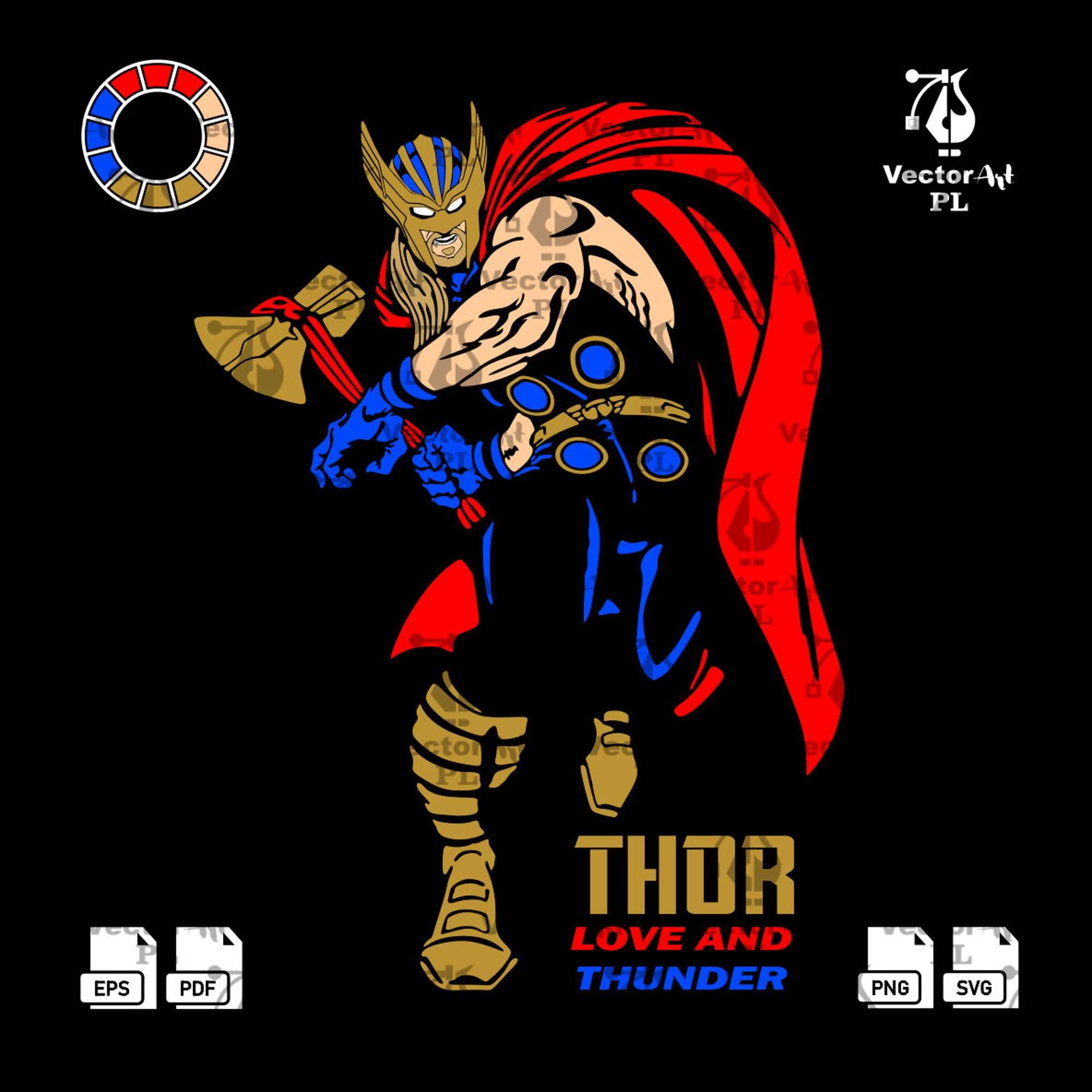 Thor Love and Thunder SVG for Tshirt