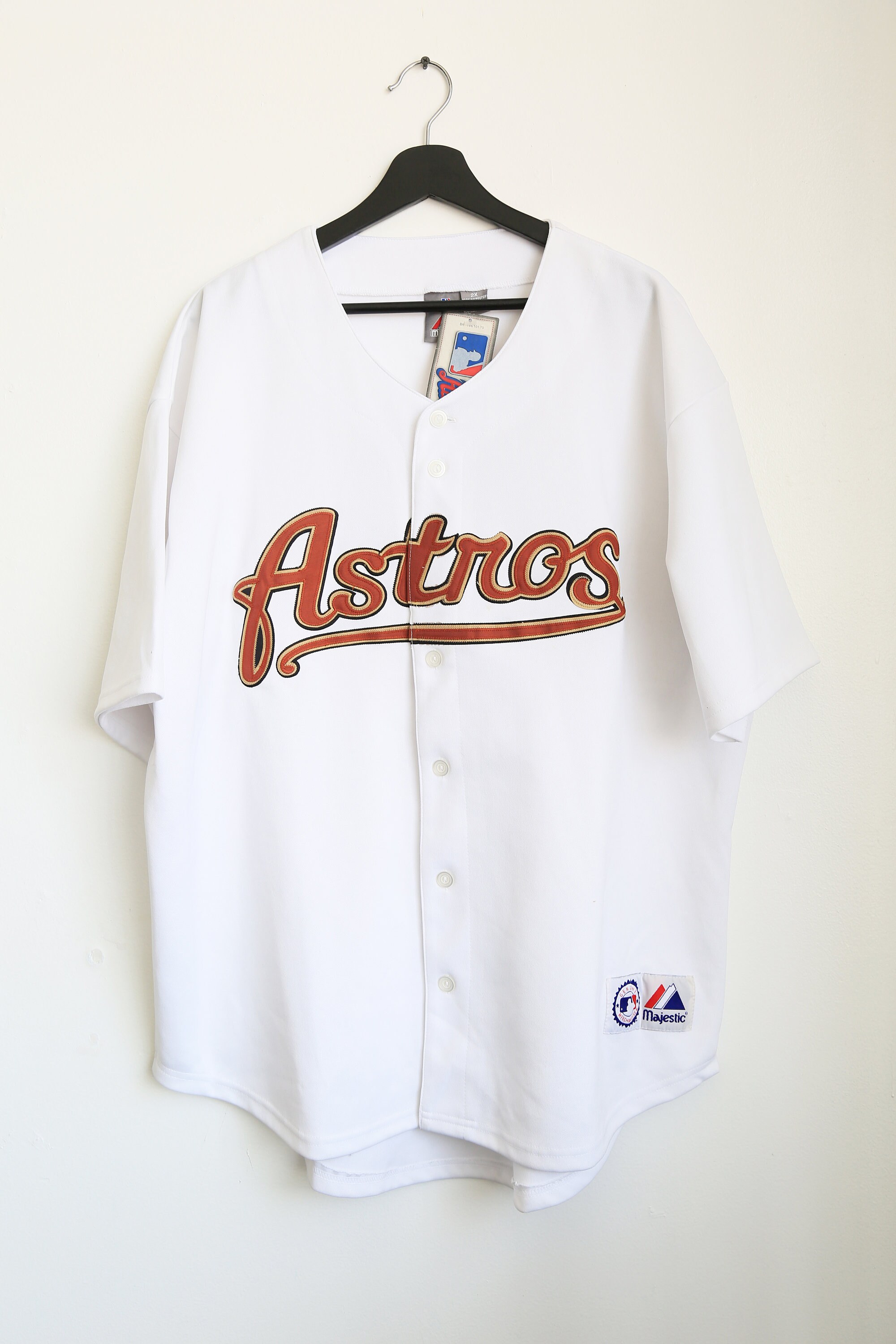Mlb Jersey Vintage Houston Astros Majestic Jersey Astros Button Up
