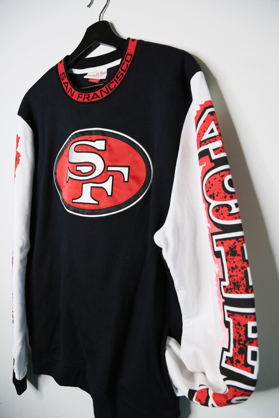 mitchell and ness 49ers crewneck