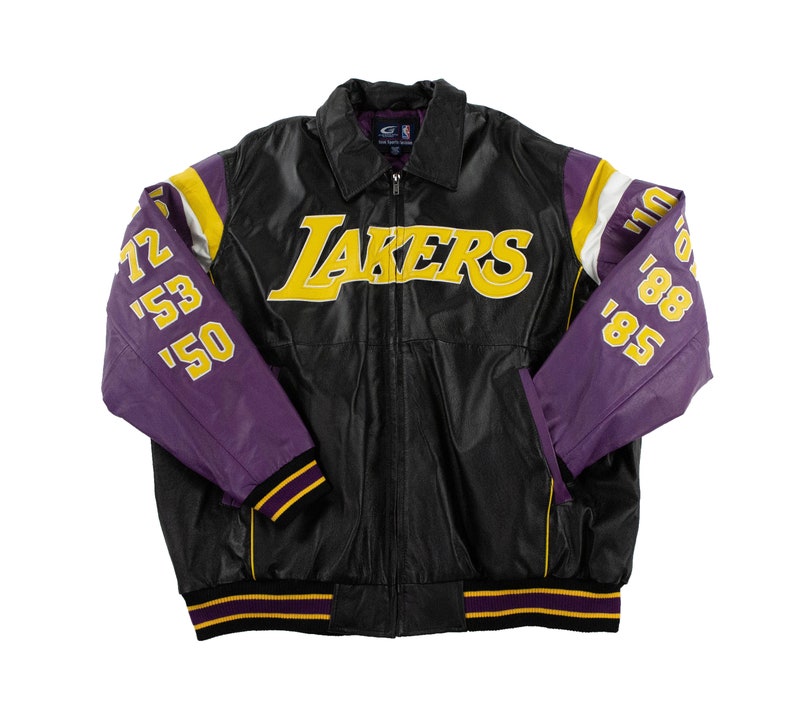 Los Angeles Lakers 16x NBA Finals Champions Leather Jacket | Etsy