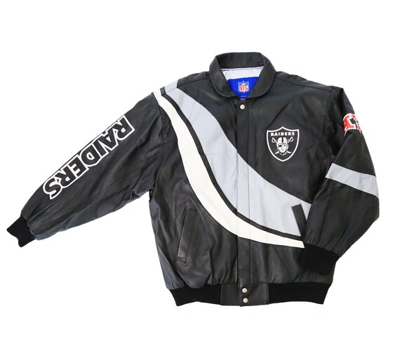 Vintage Jeff Hamilton Raiders Leather Jacket