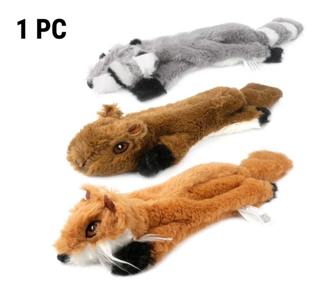 No Stuffing Dog Toy, Stuffingless Dog Chew Toy With Two Squeakers