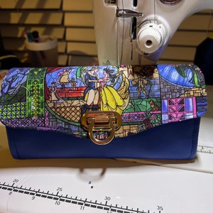 Cartera hecha a mano NWC La Bella y la Bestia