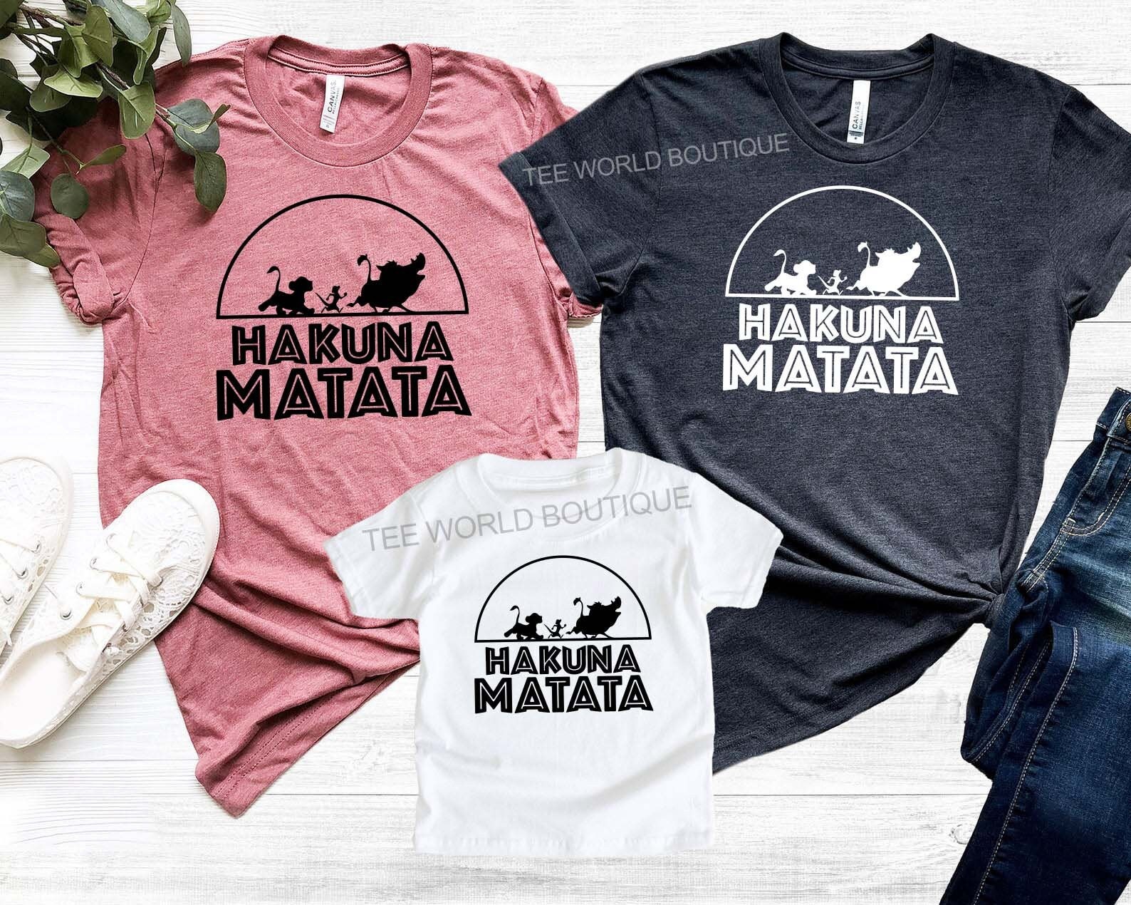 Hakuna Matata Shirt Disney Family Shirt Disney Trip Shirt | Etsy