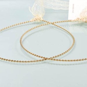 Greek stefana.Minimal gold twist stefana. Gold wedding crowns.Orthodox stephana.Handmade Greek Orthodox Wedding Crowns.