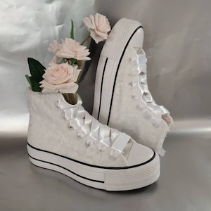 Platform Converse. Wedding Converse.