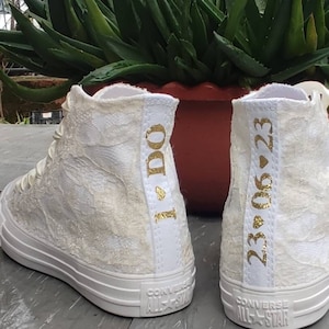 Wedding Converse /Converse for Bride /Bridal Converse / /Personalized Converse /Wedding Converse Shoes