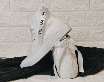 Wedding converse | Etsy España