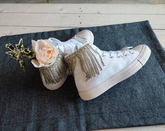 Wedding Converse: Swarovski Crystal Bridal Sneakers - Etsy Denmark Wedding Converse: Swarovski Crystal Bridal Sneakers - Etsy Denmark