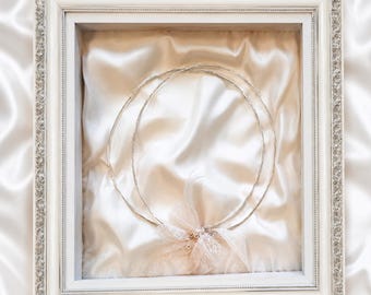 Stefanothiki,Luxury Wedding Stefana Shadow Box, .Orthodox Greek Wedding Keepsake