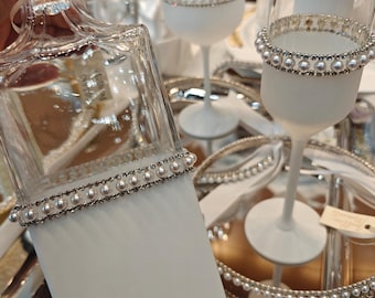 Handmade Wedding Tray.Crowns with Pearl