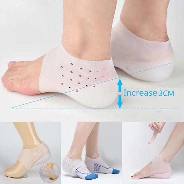 Height Increase Insole lift Height Increase Insoles silicone Socks adjustable Insoles invisible Heel Lift Pads Invisible Heel Lift Pads Etsy Canada