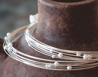 Handmade Greek Stefana: Silver Wedding Crowns with Pearls