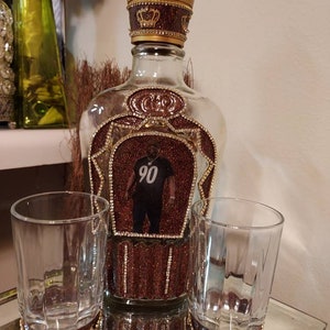 Custom Liquor bottles with matching shot glasses