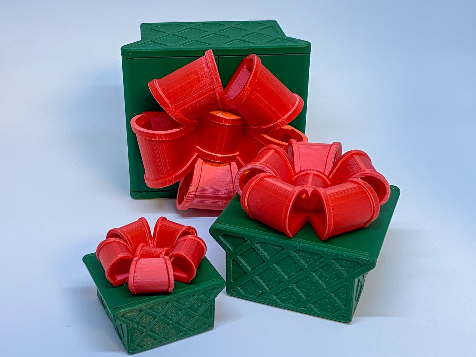 Boxes and Bows Gift Set Large Box Bow Medium Box Bow Small Box Etsy
