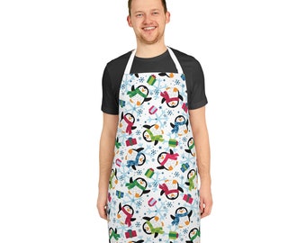 Penguins and Snowflakes Apron | Christmas Apron