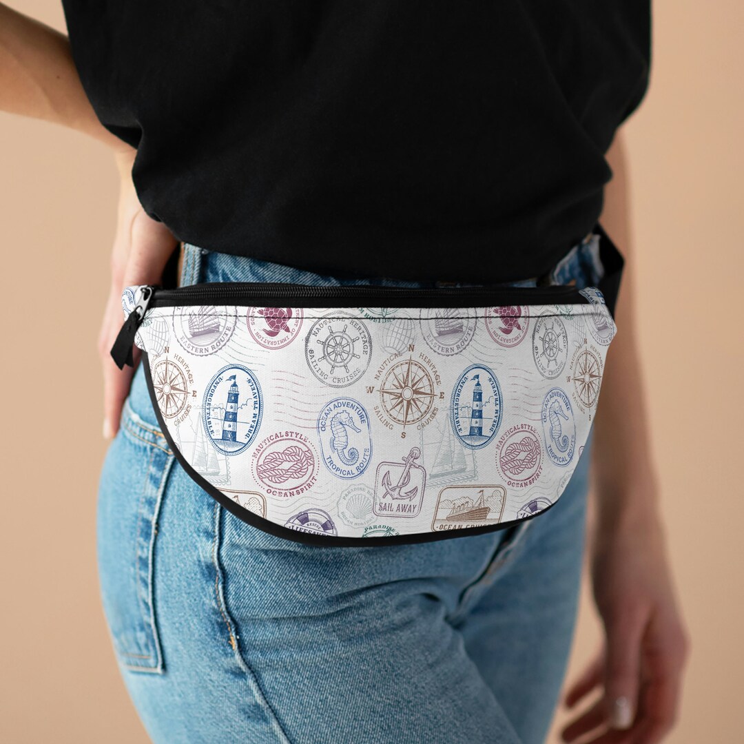 Vintage Nautical Objects Fanny Pack Belt Bag Crossbody Bag Waist