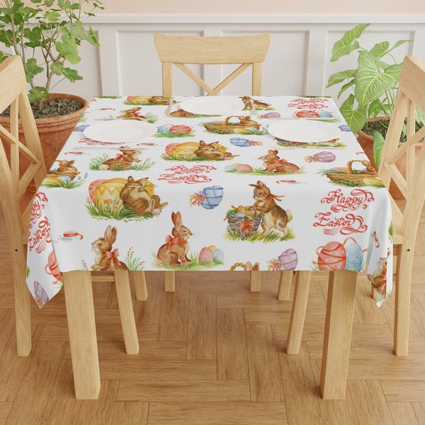Easter Tablecloth Etsy