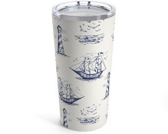 Vintage Ships Tumbler 20oz