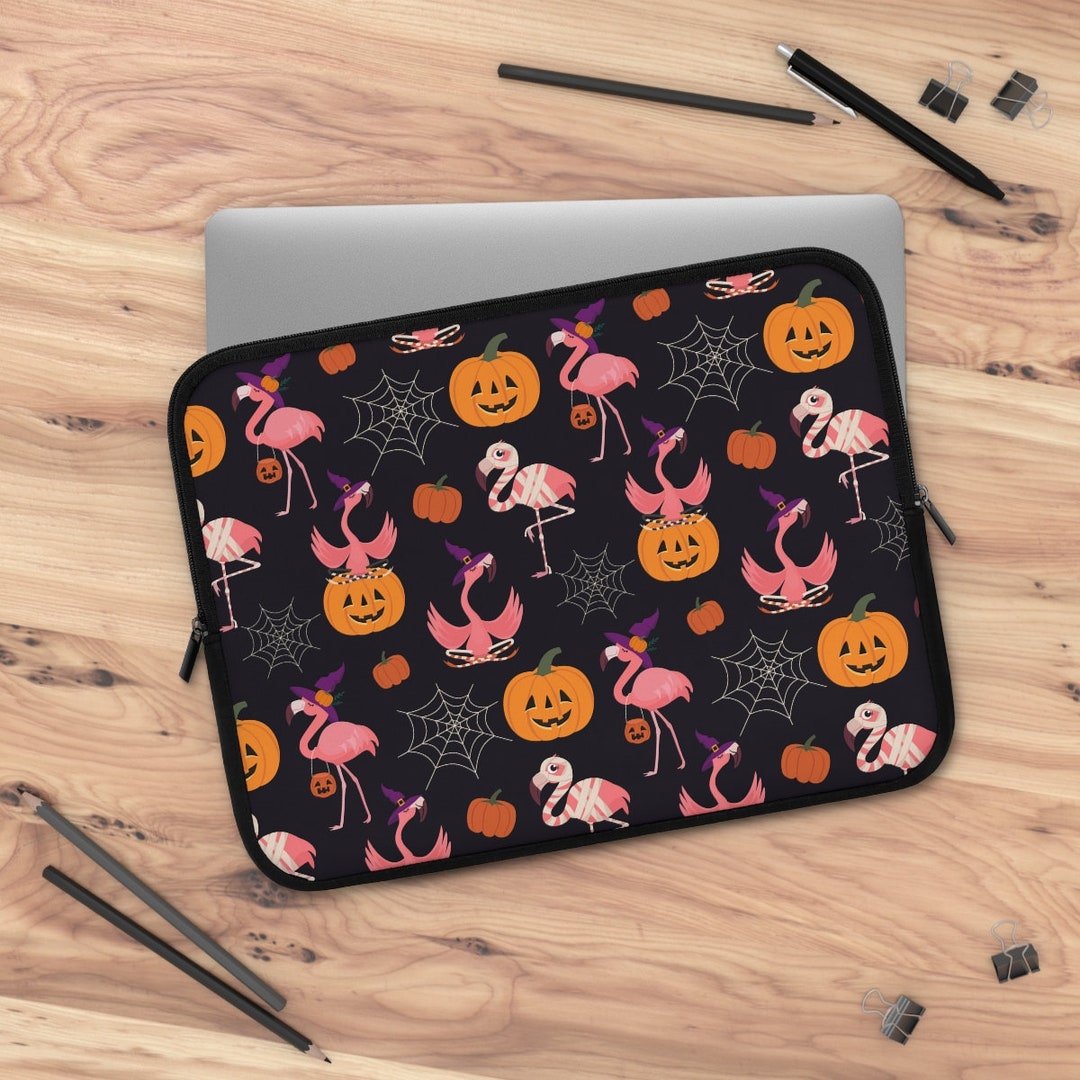 Flamingo Computer Case Halloween Flamingos Laptop Sleeve Laptop Case Neoprene Laptop Sleeve ...