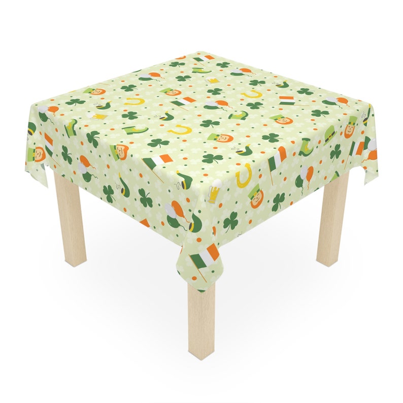 st patricks day tablecloth oblong