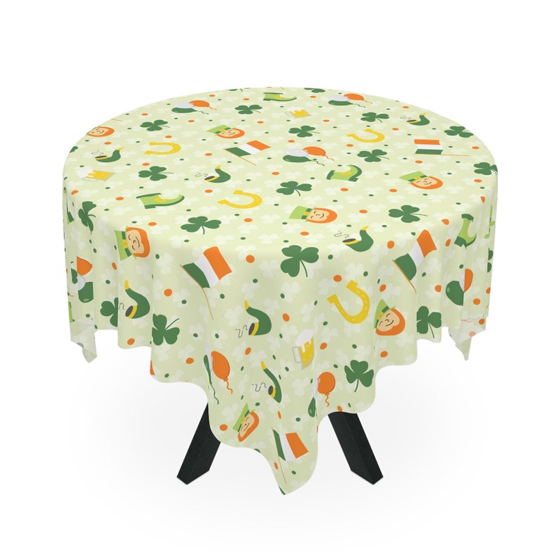 st patricks day tablecloth oblong