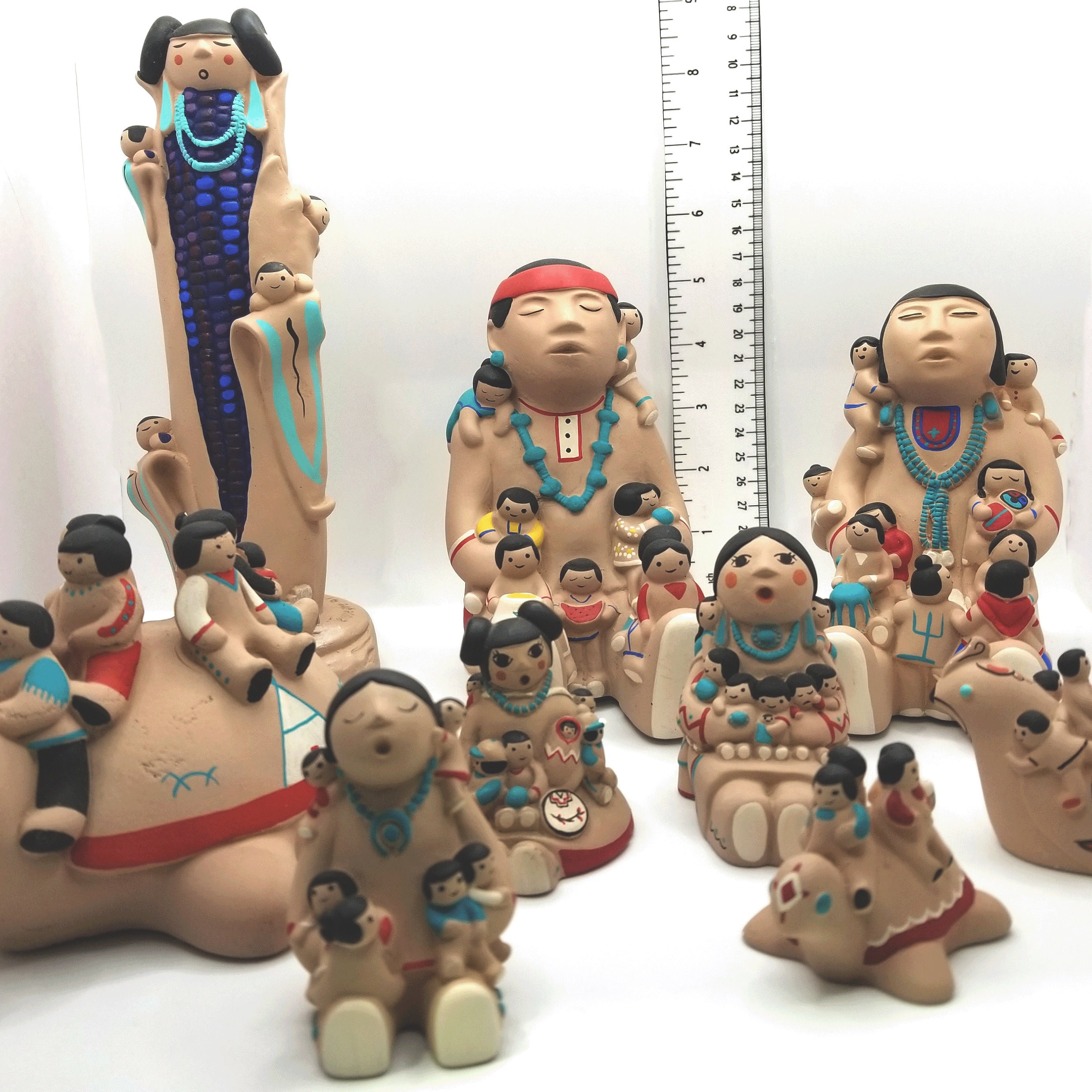 Native American Storyteller clay figurine plandetransformacion.unirioja.es