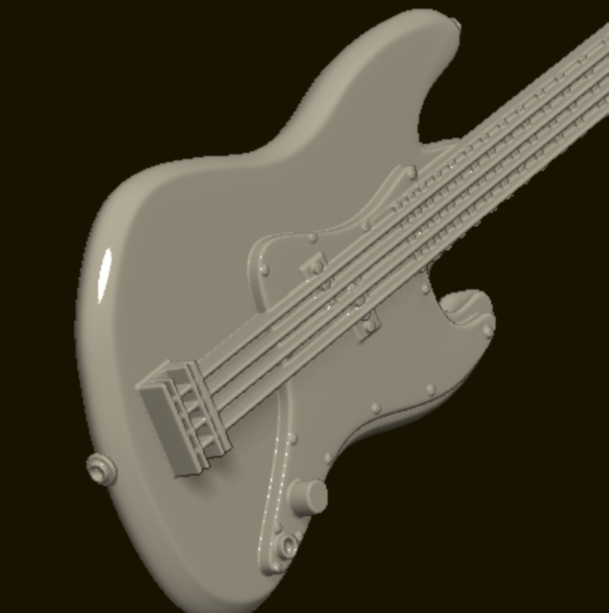 AC/DC Black Ice Custom Made Silver Fender Jazz Bass Guitar Pickguard 