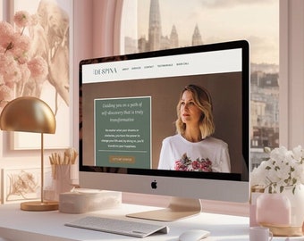 Canva Website-Vorlage für Coach, Landing Page Website, Life Coach Website, Canva Verkaufsseite Vorlage, Coaching Website Design Canva