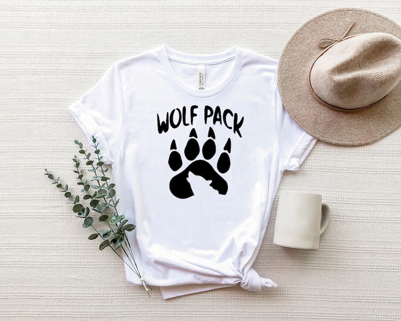 nevada wolf pack svg, wolf pack svg with bow, wolf pack rings, animal svg, svg for shirt, Digital Print File,Personalized Gift Svg image 4