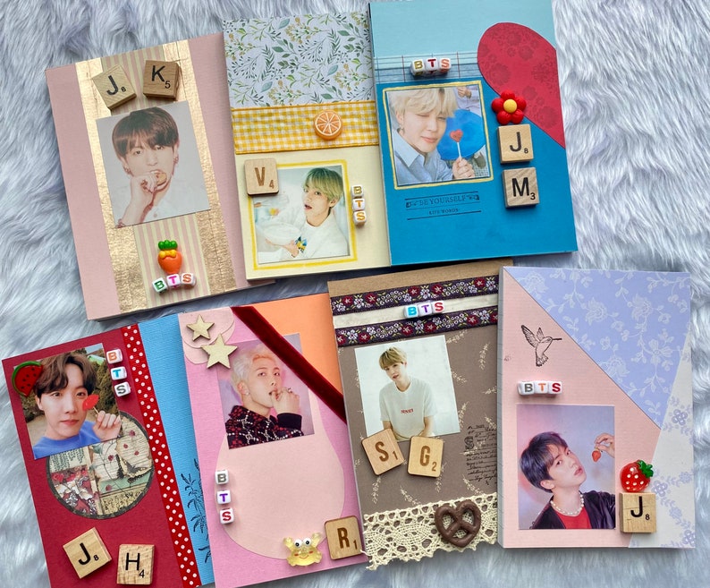 BTS Design Notebooks Jungkook Jimin Taehyung Namjoon J Hope - Etsy UK