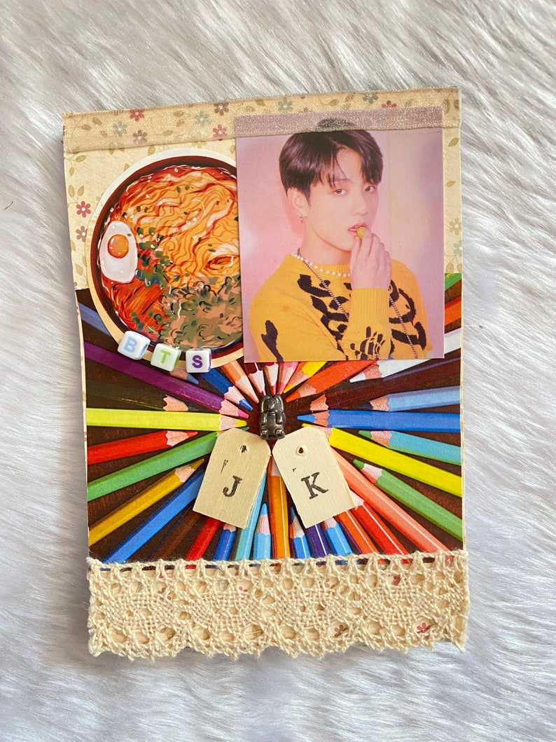 BTS Kpop Notebook Notepad ARMY Homemade Decorated A6 | Etsy
