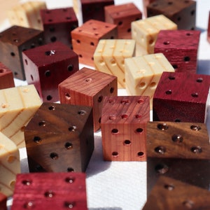 Handmade Wooden Dice Set